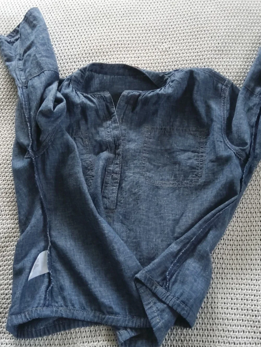 Tory Burch Chambray Button-Front Women's Top - Blue Size 2
